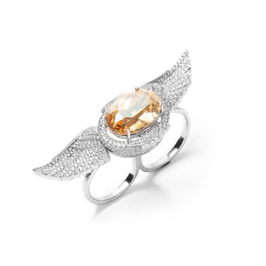 Seraphina 92.5 Silver Ring - The Angel Wings