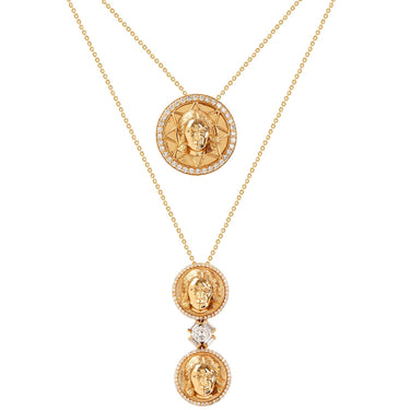 Celestial Charm Pendant - Gold Plated