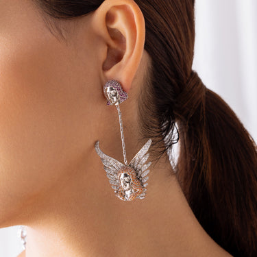 Wings of Wonder Silver Plated Earrings