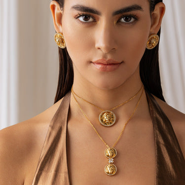 Celestial Charm Pendant - Gold Plated