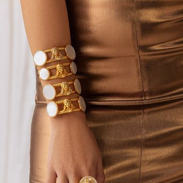 Studded Celestial Walt's Bracelet - Gold Plated