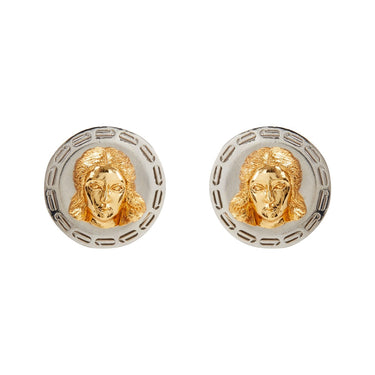 The Fallen Angel's Echo Stud Earrings - Silver Plated