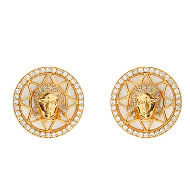 Mini Angelic Realm Stud Earrings - Gold Plated