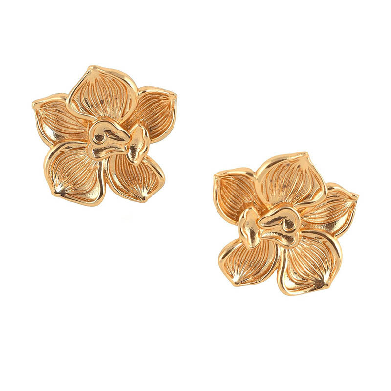 Matte Gold Fiore Studs