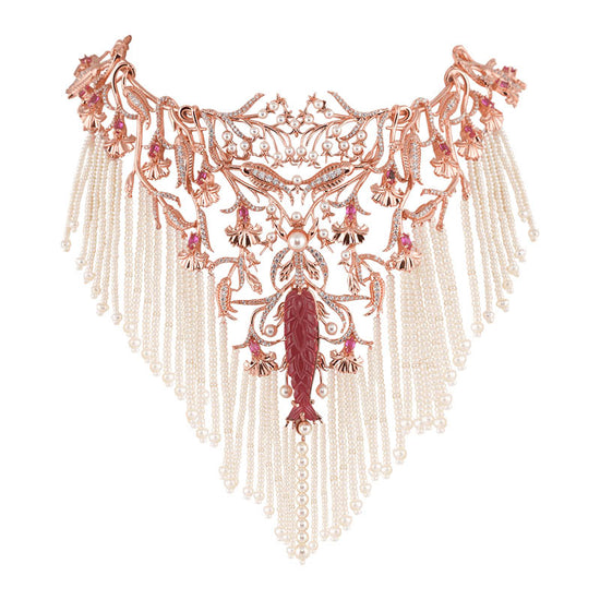 Laleh Bib Pearl Necklace