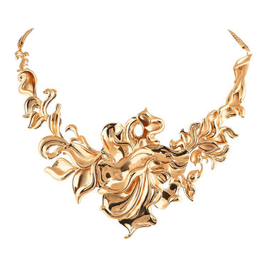 Floral Ignis Gold Plated Necklace