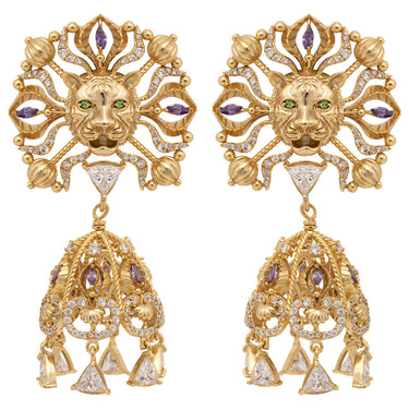 Panthera Tinniat Jhumka Earrings