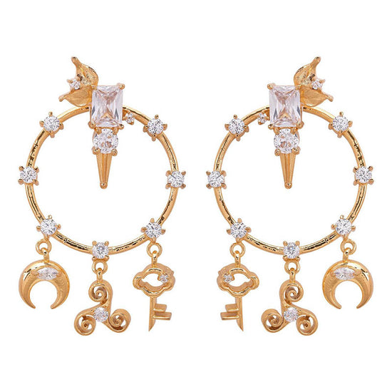 Crescent of Aegis Earrings