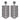 Gunmetal Fortuna Tassel Earrings