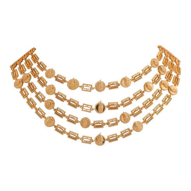 Luxuriance Gold Plated Layered Necklace