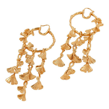 Dream Catcher Gold Plated Earrings