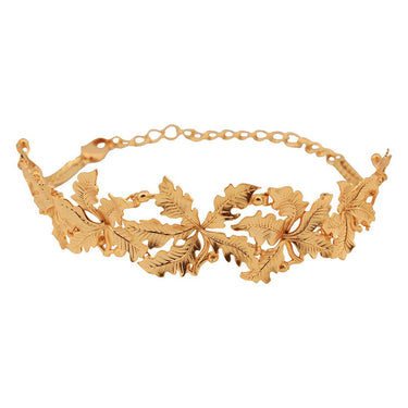 Folium Gold Plated Choker Necklace