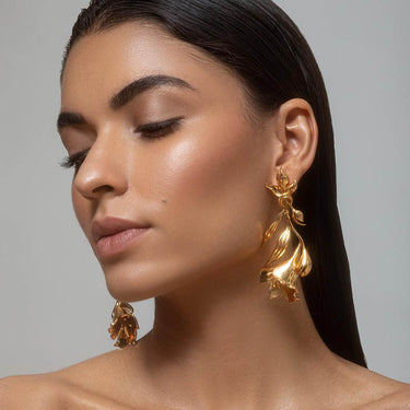 Blossom Mesmer Gold Plated Earrings