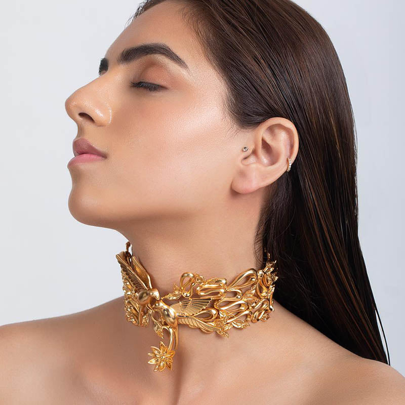 Utopia Gold Plated Choker Necklace