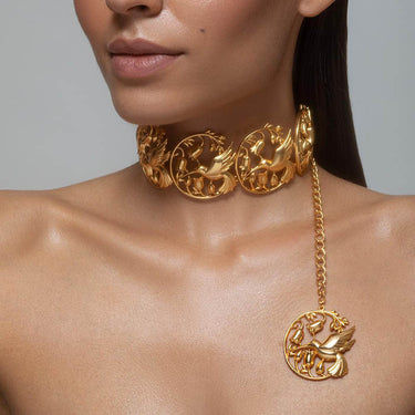 Felicity Gold Plated Choker Necklace