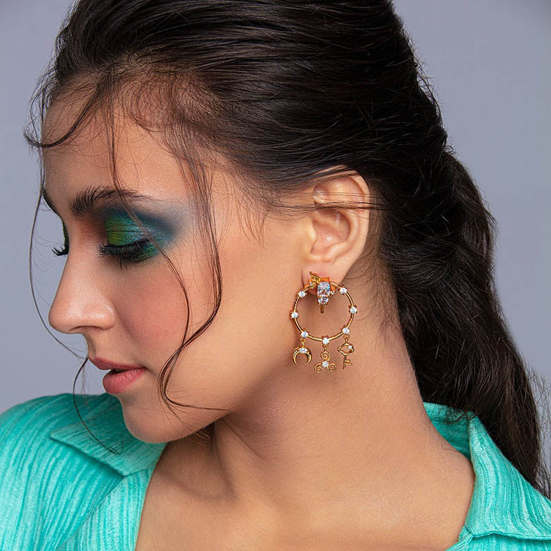 Crescent of Aegis Earrings
